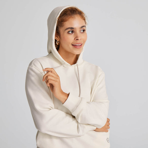 All white hoodie women's best sale